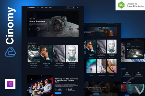 Cinomy %E2%80%93 Movie TV Streaming Services Elementor Template Kit 1