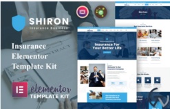Shiron - Insurance Elementor Template Kit