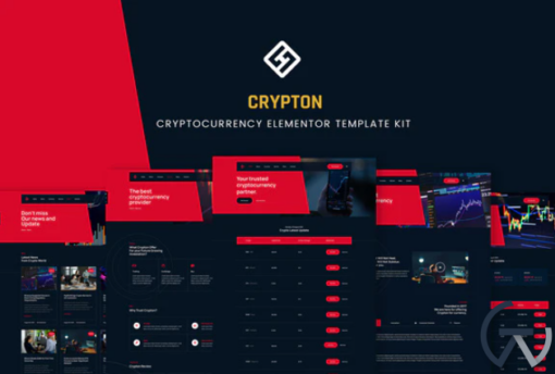 Crypton Cryptocurrency Elementor Template Kit