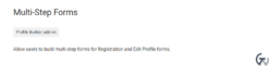 Profile Builder – Multi-Step Forms Add-On 1.1.3