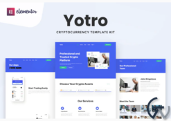 Yotro - Cryptocurrency Elementor Template Kit