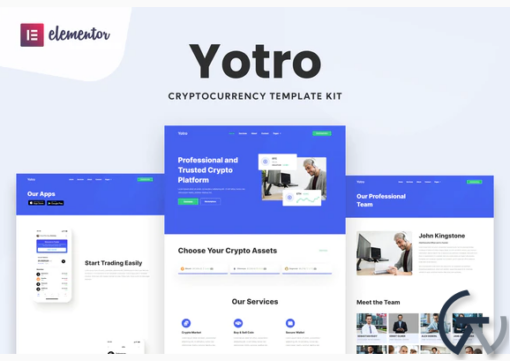 Yotro Cryptocurrency Elementor Template Kit