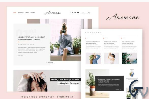 Anemone Blog Magazine Elementor Template Kit