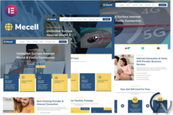 Mecell - Internet Connection & Home Wifi Business Services Elementor Template Kit