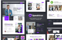 Speaktron – Public Speaker & Life Coach Elementor Template Kit