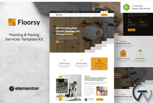 Floorsy %E2%80%93 Flooring Paving Services Elementor Template Kit