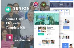Senion - Senior Care Elementor Template Kit