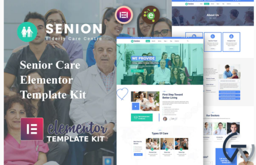 Senion Senior Care Elementor Template Kit