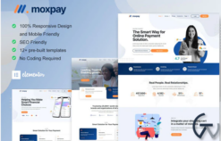 Moxpay - Online Payment Gateway Elementor Template Kit