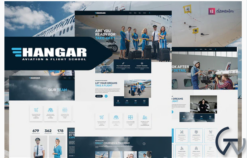 Hangar - Aviation & Flight School Elementor Template Kit