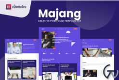 Majang - Personal Portfolio Elementor Template Kit