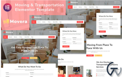 Movera Moving Company Elementor Template Kit