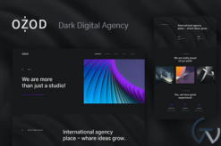 Ozod - Dark Digital Agency Elementor Template Kit