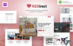 Redirect – Blood Donation Campaign & Activism Elementor Template Kit
