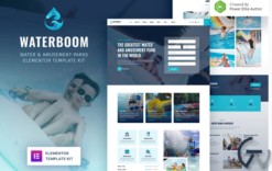Waterboom – Water & Amusement Park Elementor Template Kit