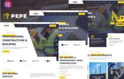 Pepe - Building & Construction Business Services Elementor Template Kit