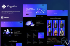 Cryptize - Blockchain Cryptocurrency & Bitcoin Elementor Template Kit