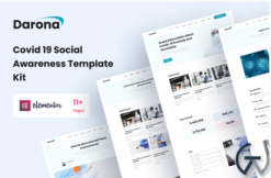 Darona – COVID-19 Social Awareness Elementor Template Kit