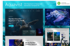 Aquavist – Fish Aquarium & Aquascape Elementor Template Kit