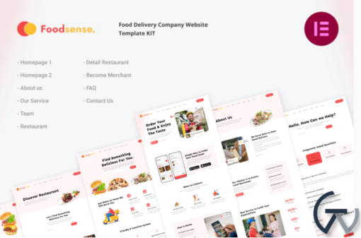 FoodSense Food Delivery Elementor Template Kit