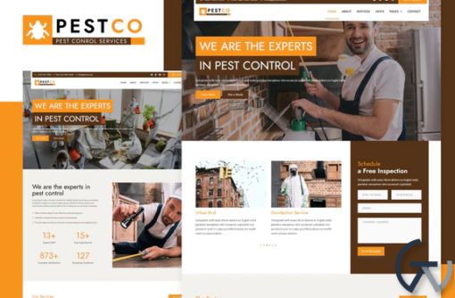 Pestco Pest Control Elementor Template Kit