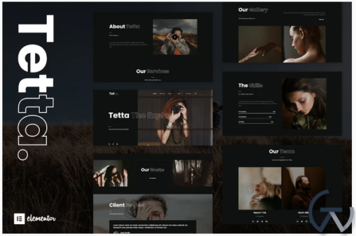 Tetta Photography Portfolio Elementor Template Kit