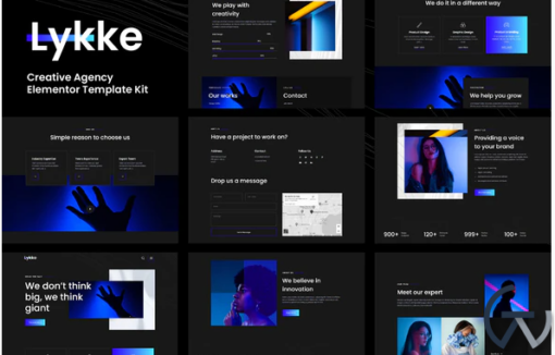 Lykke Creative Agency Elementor Template Kit