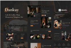 Dankuy - Cafe & Coffee Shop Elementor Template Kit