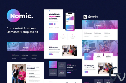 Nomic Corporate Business Elementor Template Kit