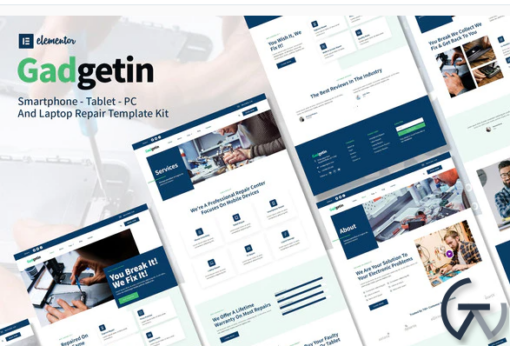 Gadgetin Smartphone Computer Repair Elementor Template Kit