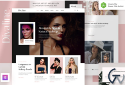 Divaline – Makeup Artist, Model & Beauty Elementor Template Kit