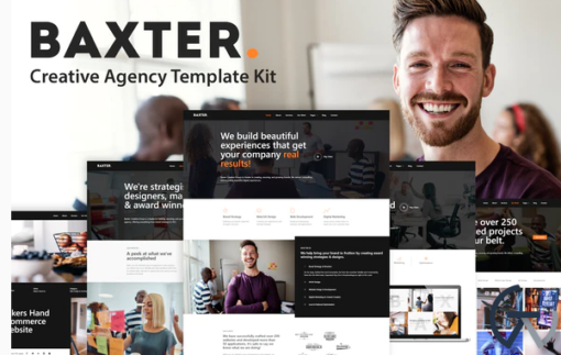 Baxter Creative Agency Elementor Template Kit