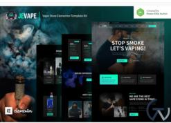 Jevape – Vape Store Elementor Template Kit