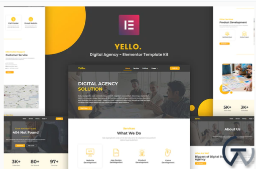 Yello Digital Agency Elementor Template Kit