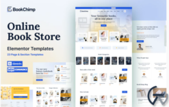 BookChimp - Online Book Store Website Elementor Template Kit