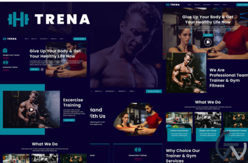 Trena Sport Fitness Trainer Services Elementor Template Kit