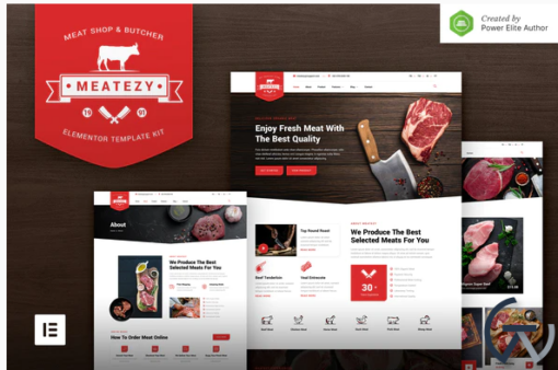 Meatezy %E2%80%93 Meat Shop Butcher Elementor Template Kit