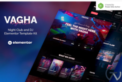 Vagha – Night Club & DJ Elementor Template Kit