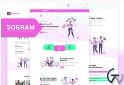 Sogram - Social Media Marketing Agency Elementor Template Kit