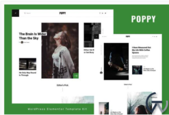 Poppy - Blog & Magazine Elementor Template Kit