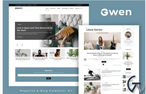 Gwen Blog Magazine Elementor Template Kit