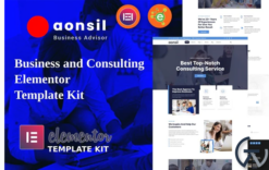 Aonsil - Business & Consulting Elementor Template Kit