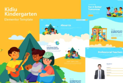 Kidiu Kindergarten - Child Care Elementor Template Kit