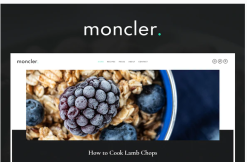 Moncler - Food Blog Elementor Template Kit