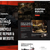 Gastros Garage Motorcycle Service Repair Elementor Template Kit