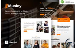Musicy – Music School Elementor Template Kit