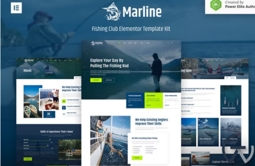 Marline %E2%80%93 Fishing Hunting Club Elementor Template Kit