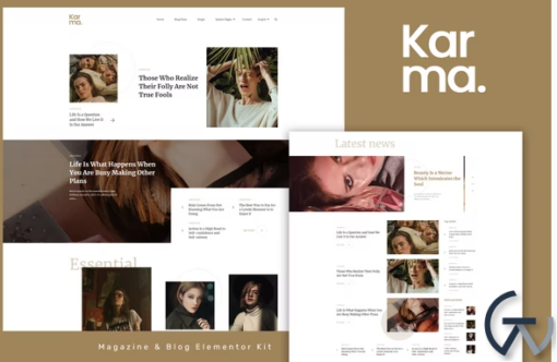 Karma Blog Magazine Elementor Template Kit