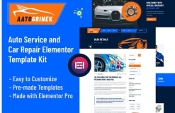 Aatogrinek - Auto Service & Car Repair Elementor Template Kit