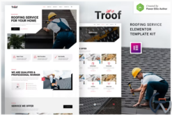 Troof – Roofing Service Elementor Template Kit